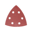 This is an image of Timco - Delta Sanding Pads - 120 Grit - Red 95 x 95mm (5 Pieces Pack) 231410
