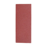 This is an image of Timco - 1/3 Sanding Sheets - Mixed - Red - Unpunched 93 x 230mm (80/120/180) (5 Pieces Pack) 231599