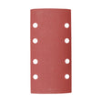 This is an image of Timco - 1/3 Sanding Sheets - 180 Grit - Red - Punched 93 x 185mm (5 Pieces Pack) 231666