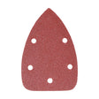This is an image of Timco - Detail Sanding Pads - 80 Grit - Red 95 x 136mm (5 Pieces Pack) 231753