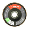 This is an image of Timco - Set of Flap Discs - Aluminium Oxide - Type 29 Conical - 40 Grit 115 x 22.23 (10 Pieces Pack) 231754