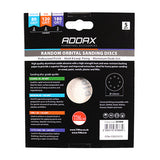 This is an image of Timco - Random Orbital Sanding Discs - Mixed - Red 150mm (80/120/180) (5 Pieces Pack) 231859