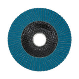 This is an image of Timco - Set of Flap Discs - Zirconium - Type 29 Conical - P80 Grit 115 x 22.23 (10 Pieces Box) 231862