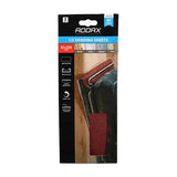 This is an image of Timco - 1/3 Sanding Sheets - 80 Grit - Red - Unpunched 93 x 230mm (5 Pieces Pack) 231900