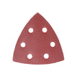 This is an image of Timco - Delta Sanding Pads - 240 Grit - Red 95 x 95mm (5 Pieces Pack) 231909