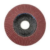 This is an image of Timco - Set of Flap Discs - Aluminium Oxide - Type 29 Conical - 120 Grit 115 x 22.23 (10 Pieces Pack) 231989