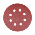 This is an image of Timco - Random Orbital Sanding Discs - Mixed - Red 125mm (80/120/180) (5 Pieces Pack) 231992