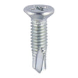 This is an image of Timco - Window Fabrication Screws - Countersunk Facet - PH - Metric Thread - Self-Drilling Point - Zinc M4 x 16mm - (1000 PCS Box) 231Z