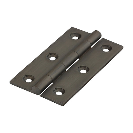 This is an image of Timco - Solid Drawn Hinge - Solid Brass - Bronze 75 x 40 (1 Pairs Bag) 234023