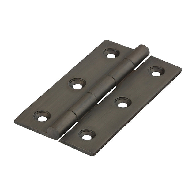 This is an image of Timco - Solid Drawn Hinge - Solid Brass - Bronze 75 x 40 (1 Pairs Bag) 234023