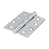 This is an image of Timco - Performance Ball Race Hinge - Solid Brass - Polished Chrome 102 x 76 (1 Pairs Box) 234050