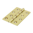 This is an image of Timco - Double Phosphor Bronze Washered Butt Hinge - Solid Brass - Polished Brass 102 x 67 (1 Pairs Box) 234269