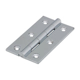 This is an image of Timco - Solid Drawn Hinge - Solid Brass - Polished Chrome 75 x 40 (1 Pairs Bag) 234279