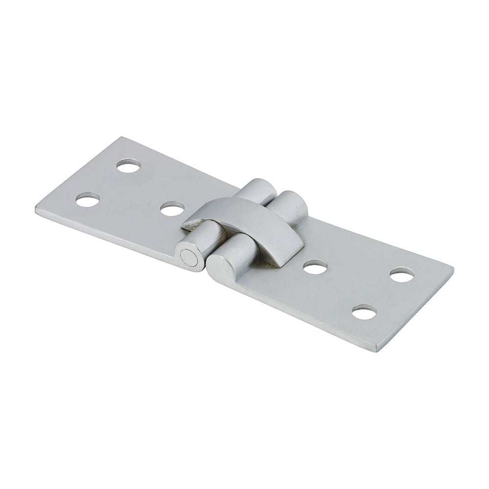 This is an image of Timco - Counterflap Hinge - Solid Brass - Satin Chrome 100 x 40 (1 Pairs Box) 234340