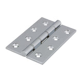 This is an image of Timco - Double Stainless Steel Washered Butt Hinge - Solid Brass - Polished Chrome 102 x 67 (1 Pairs Box) 234412