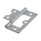 This is an image of Timco - Plain Bearing Flush Hinge - Solid Brass - Satin Chrome 60 x 41 (1 Pairs Bag) 234432