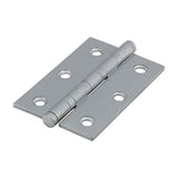 This is an image of Timco - Performance Ball Race Hinge - Solid Brass - Satin Chrome 76 x 50 (1 Pairs Box) 234444