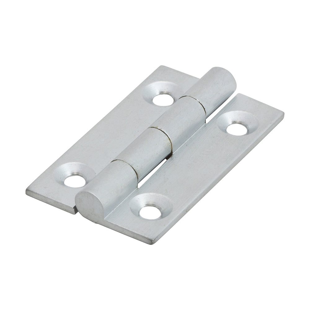 This is an image of Timco - Solid Drawn Hinge - Solid Brass - Satin Chrome 38 x 22 (1 Pairs Bag) 234482