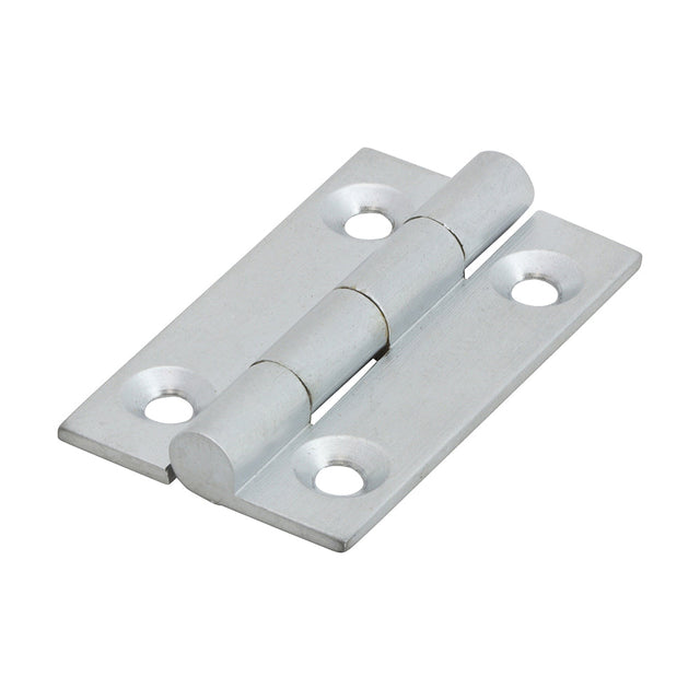 This is an image of Timco - Solid Drawn Hinge - Solid Brass - Satin Chrome 38 x 22 (1 Pairs Bag) 234482