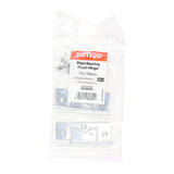 This is an image of Timco - Plain Bearing Flush Hinge - Solid Brass - Polished Chrome 75 x 50 (1 Pairs Bag) 234553