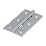 This is an image of Timco - Solid Drawn Hinge - Solid Brass - Satin Chrome 75 x 40 (1 Pairs Bag) 234571