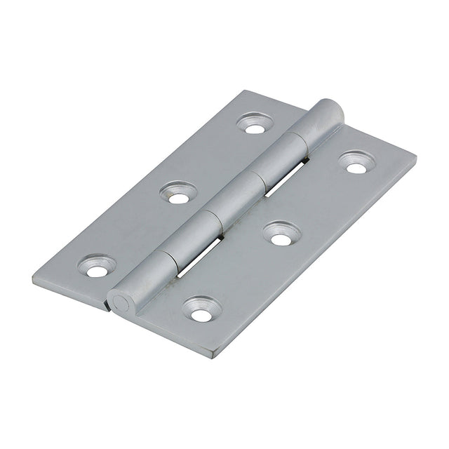 This is an image of Timco - Solid Drawn Hinge - Solid Brass - Satin Chrome 75 x 40 (1 Pairs Bag) 234571