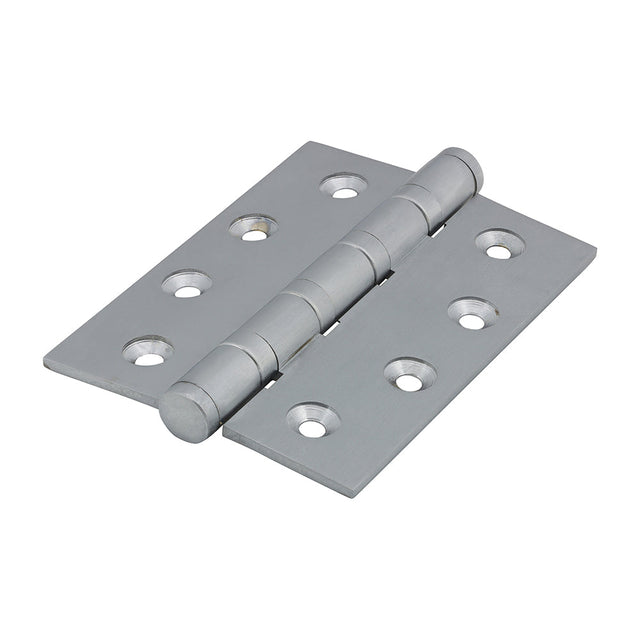 This is an image of Timco - Performance Ball Race Hinge - Solid Brass - Satin Chrome 102 x 76 (1 Pairs Box) 234591