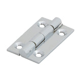 This is an image of Timco - Solid Drawn Hinge - Solid Brass - Polished Chrome 38 x 22 (1 Pairs Bag) 234617
