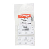 This is an image of Timco - Solid Drawn Hinge - Solid Brass - Satin Chrome 64 x 35 (1 Pairs Bag) 234682