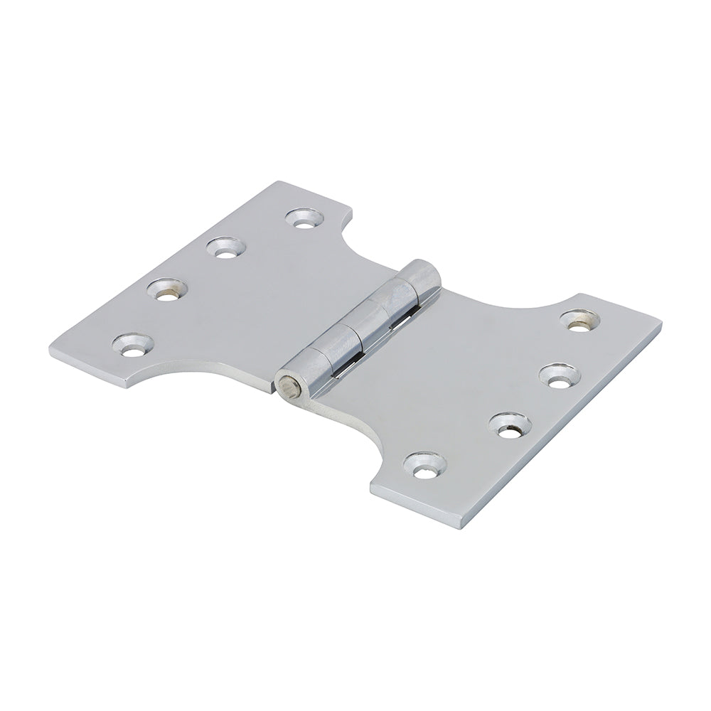 This is an image of Timco - Parliament Hinge (488) - Solid Brass - Polished Chrome 102 x 125 (1 Pairs Box) 234919