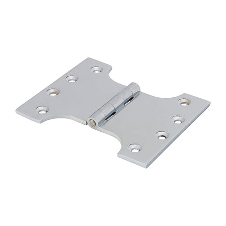 This is an image of Timco - Parliament Hinge (488) - Solid Brass - Polished Chrome 102 x 125 (1 Pairs Box) 234919