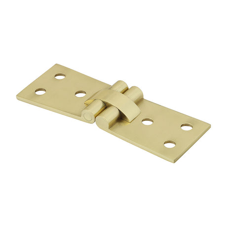 This is an image of Timco - Counterflap Hinge - Solid Brass - Polished Brass 100 x 40 (1 Pairs Box) 234999