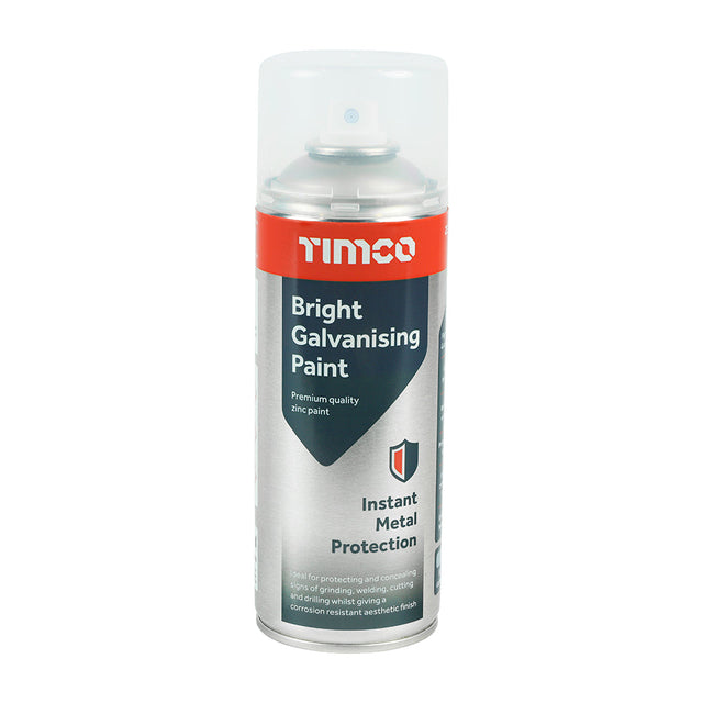 This is an image of Timco - Bright Galvanising Paint 380ml (1 Each Can) PCS237002