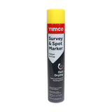 This is an image of Timco - Survey & Spot Marker - Yellow 750ml (1 Each Can) PCS237025