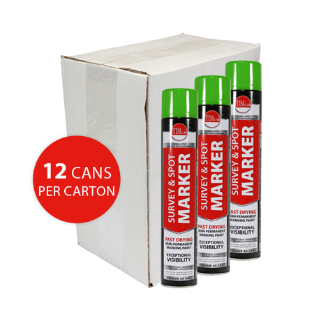 This is an image of Timco - Survey & Spot Marker - Green 750ml (1 Each Can) PCS237047