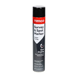 This is an image of Timco - Survey & Spot Marker - Black 750ml (1 Each Can) PCS237225