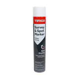 This is an image of Timco - Survey & Spot Marker - White 750ml (1 Each Can) PCS237369