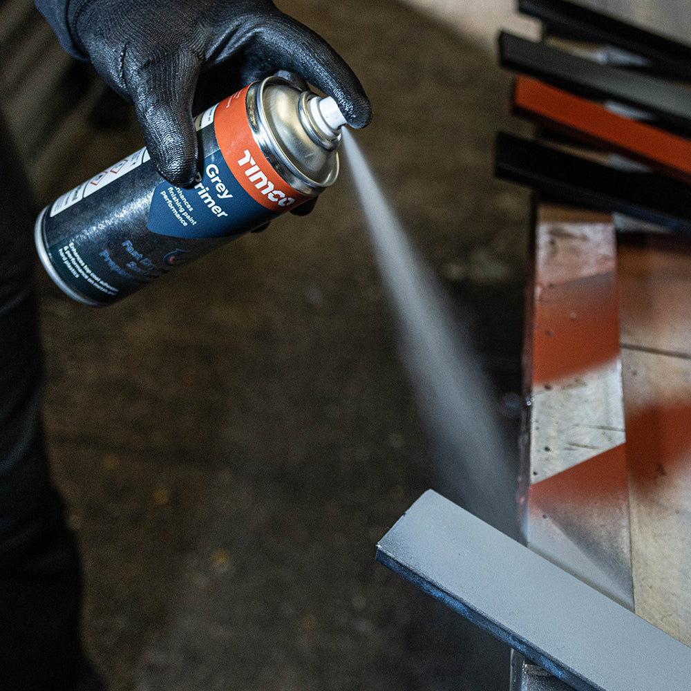 This is an image of Timco - Grey Primer 380ml (1 Each Can) PCS237480