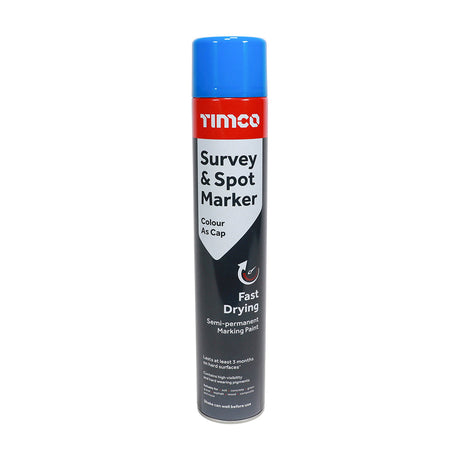 This is an image of Timco - Survey & Spot Marker - Blue 750ml (1 Each Can) PCS237798