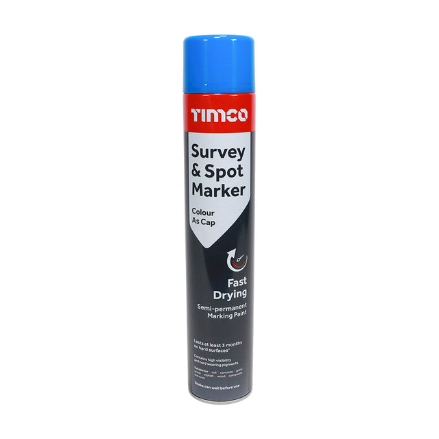 This is an image of Timco - Survey & Spot Marker - Blue 750ml (1 Each Can) PCS237798