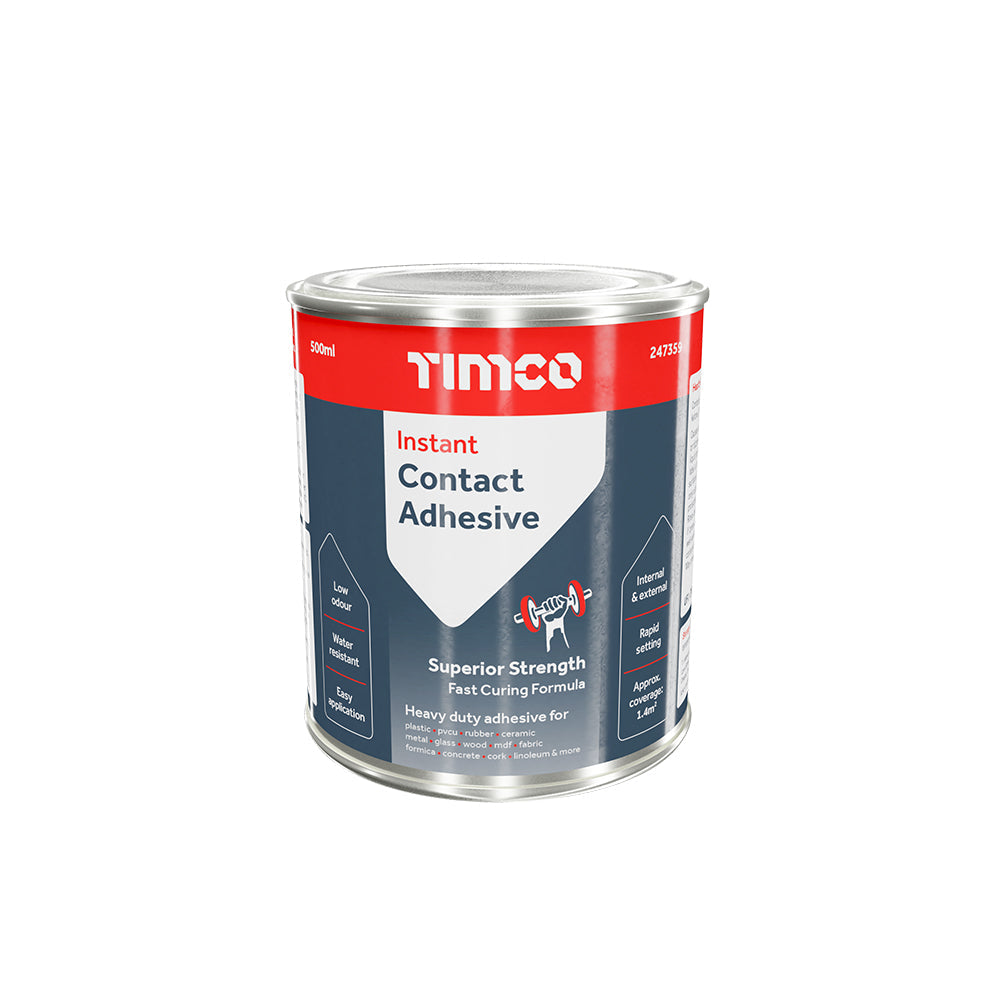 This is an image of Timco - Instant Contact Adhesive - Liquid 500ml (1 Each Tin) PCS247359