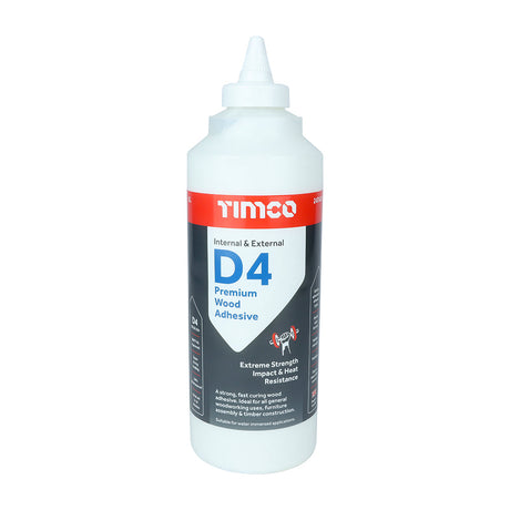 This is an image of Timco - Internal & External D4 Premium Wood Adhesive 1L (1 Each Bottle) PCS247471