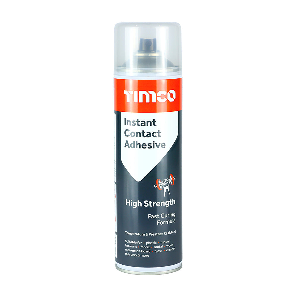 This is an image of Timco - Instant Contact Adhesive - Spray 500ml (1 Each Can) PCS247789