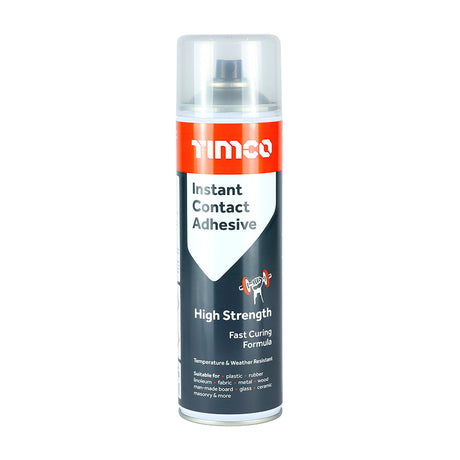 This is an image of Timco - Instant Contact Adhesive - Spray 500ml (1 Each Can) PCS247789