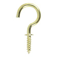 This is an image of Timco - Cup Hooks - Round - Electro Brass 25mm - (10 PCS TIMpac) 25SHBP