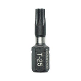 This is an image of Timco - Impact Driver Bits - TX TX25 x 25 (10 Pieces Handy Bit Pack) 25TX25X6