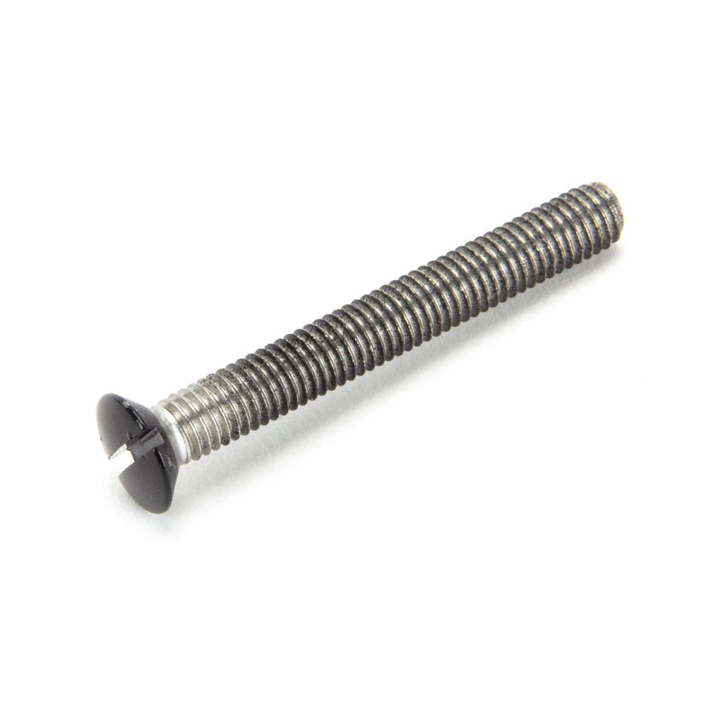 From The Anvil - Black SS M5 x 40mm CS RH Bolt (1) | Sku. 26396B | Trade Door Handles.