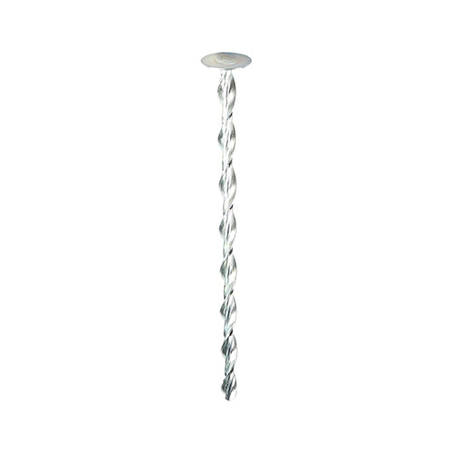 This is an image of Timco - Helical Flat Roof Fixing - Zinc 8.0 x 90mm (25 Pieces Bag) 269745