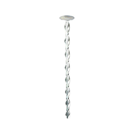 This is an image of Timco - Helical Flat Roof Fixing - Zinc 8.0 x 135mm (25 Pieces Bag) 269991