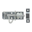 This is an image of Timco - Brenton Padbolt Elongated Keep - Zinc 4" (1 Each Bag) 282004